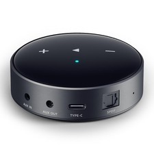 WiiM Mini AirPlay 2 Wireless Audio Streamer, Multiroom 15.5 11.6 5.3cm, Black