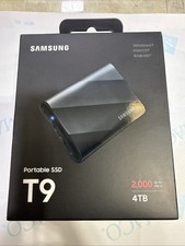 Samsung T9 Portable SSD 4TB USB 3.2 Gen 2x2 2000MB/s Black MU-PG4T0B/AM NEW