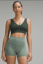 Lululemon ALIGN V NECK BRA C/D LEGACY GREEN SZ 4-NWT Sold Out