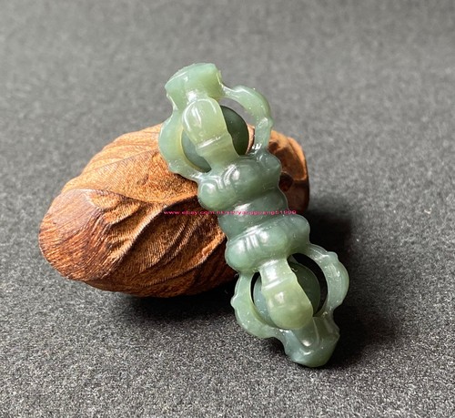 Unisex Hotan Jade Vajra Colgante Natural Hotan Jade Vajra Collar Colgante Y071 - Imagen 92 de 97