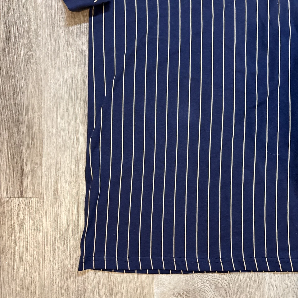 Camisa Polo Fila De Colección Manga Corta Rayas Azul Talla XL Béisbol Deportes Foto 2 de 4