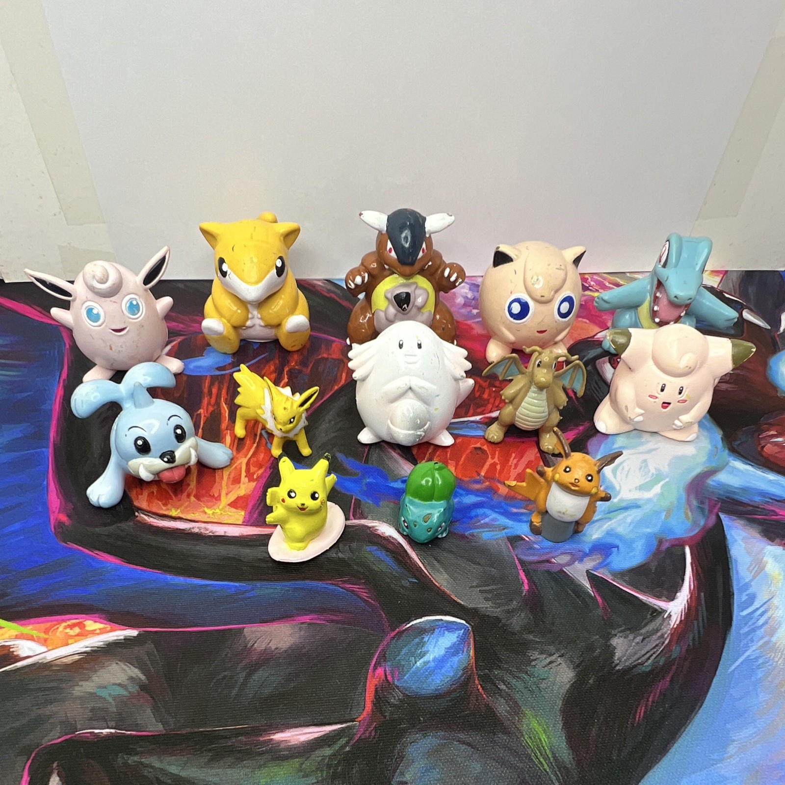 TOMY Nintendo Pokemon Figures Assorted Lot Tododile, Surfing Pikachu, Dragonite