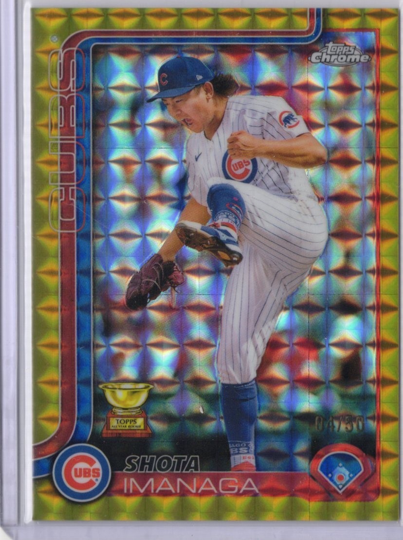2025 Topps Chrome - Shota Imanaga #149 Gold Geometric Refractor /50
