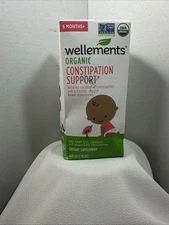 Wellements Organic Constipation Support Dietary Supplement for Baby exp. 07/25