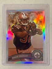 2011 Topps Chrome Mark Ingram #50 Sepia Refractor /99 Rookie Card RC Saints. rookie card picture