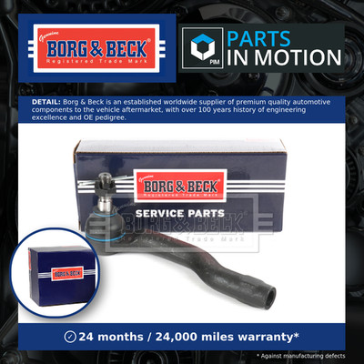 Tie / Track Rod End fits MAZDA 2 1.5 Left 07 to 15 Joint B&B D65132290 D65332290