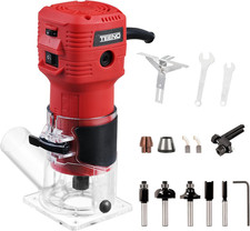 Rifilatore Fresatrice Verticale per Legno 650W 15000-32000 RPM Con Copertura Ant