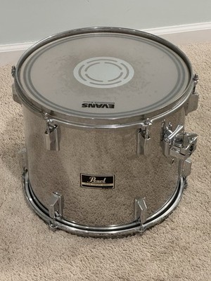 Pearl Export 14 X 12  Chrome Rack Tom Drum Drumset Set