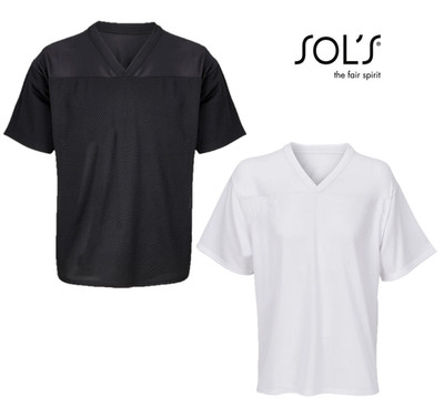 Recyceltes Polyester V-Ausschnitt Kurzarm T-Shirt SOLS Oversize Fit