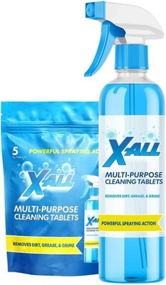 #ad X ALL Multi Purpose Cleaner Spray Bottle and 5x Cleaning Tablets $26.81