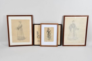C35C46 Bundle of drawings including portraits of women