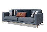 Stoff Sofa Dreisitzer Couch Desgin MöBel Italienische Einrichtung Sofas Couchen
