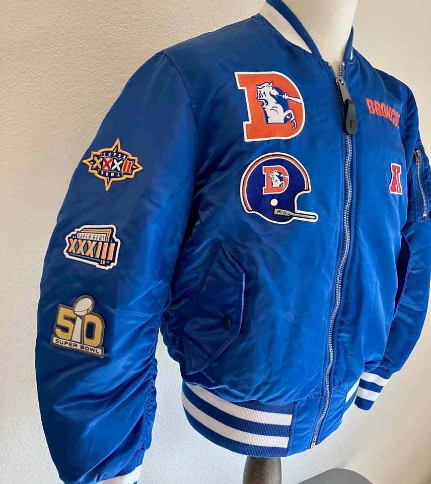 Jaqueta bombardeiro reversível Alpha Industries x New Era Denver Broncos média - Imagem 2 de 4