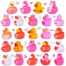 Valentine's Day Rubber Ducks Heart,Baby Showers Bath Pool Toys, Assorted Duck...