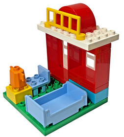 LEGO DUPLO 10593 Fire Station Retired Complete Set Fire Truck Fireman