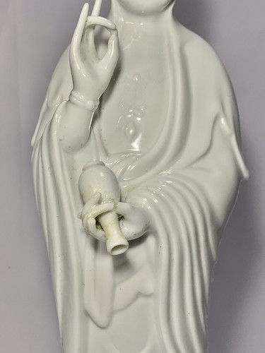 Vintage Chinese Blanc De Chine Figure Of Quanyin - Picture 2 of 12