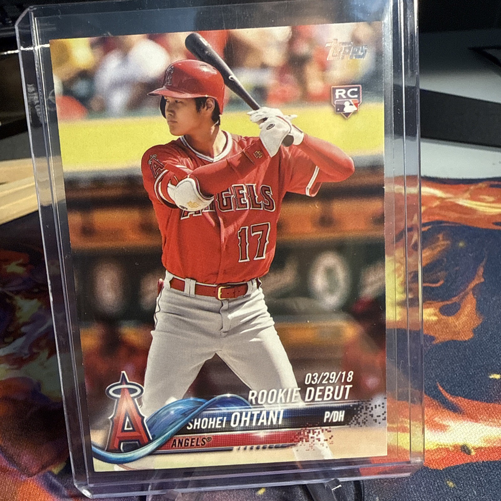 2018 Topps Update Shohei Ohtani Rookie Debut #US285 Rookie RC Angels JS 1