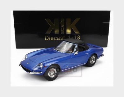 1:18 KK SCALE Ferrari 275 Gtb4 Nart Spyder Blue Metallic 1967 KKDC180238 Model