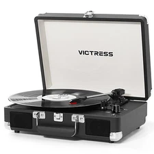 Record Player with Speakers, Bluetooth Vinyl Record Player with Recording, 3 ...