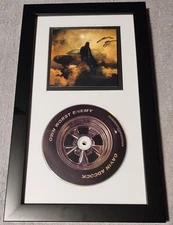 GAVIN ADCOCK SIGNED OWN WORST ENEMY CD ART CARD FRAMED JSA Authenticated