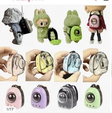 Labubu backpack and a mini figure inside