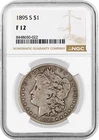 1895 S $1 Morgan Silver Dollar NGC F12 Fine Circulated Key Date Coin