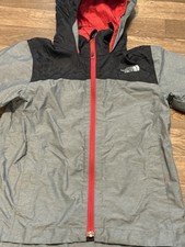 The North Face Boys Hooded Full Zip Windbreaker Jacket Colorblock S 7/8
