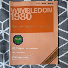 WIMBLEDON LAWN TENNIS CHAMPIONSHIPS 1980 PROGRAMME - 2ND DAY 24TH JUNE