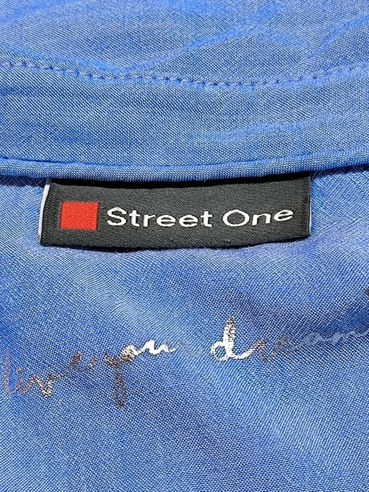 STREET ONE Blusa-camisa Mujeres Blusa Talla EU 36 azul look casual - Imagen 4 de 4