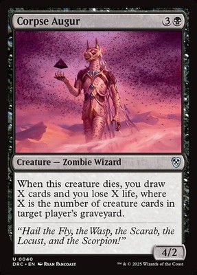 (x4) Corpse Augur 40 Play Set U Normal DRC MTG NM