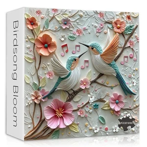 1000 Piece Puzzle Vibrant Green Flower Nature Jigsaw For Adults 23.8x23.8 In