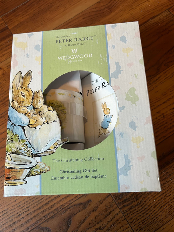 Wedgwood Peter Rabbit by Beatrix Potter The Christening Collection Gift Set