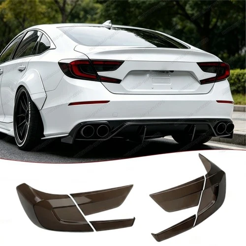 Smoked Black Rear Tail Light Cover Guard For 2018-2022 Honda Accord (All Model)