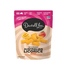 Darrell Lea Soft Chewy Mango Licorice Candy Non GMO 7 Ounce Pack