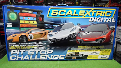 Coffret Circuit Slot Digital Scalextric : Pit Stop McLaren C1296 échelle 1/32, Occasion