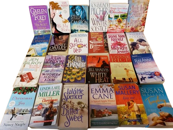 Lot of 20 Contemporary ROMANCE Paperbacks - Popular Authors Books RANDOM MIX
