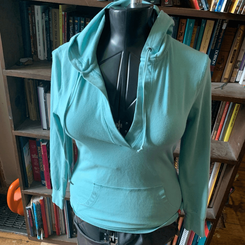 The North Face blue fitted gorpcore split neck ho… - image 1