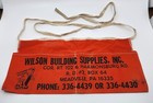 Vintage Cloth Nail Pouch Advertising Apron Wilson Building Supply Meadville Pa