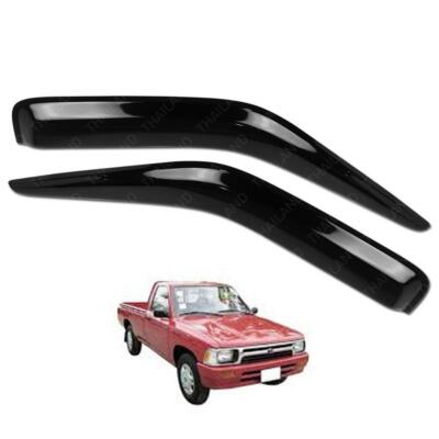 Wind Deflector Weather Guard Black Toyota Hilux Mighty X Pickup 2 Door 1992 - 97