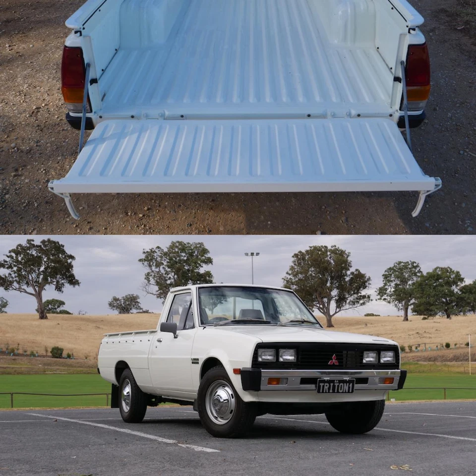 Manija portón trasero latón derecho mitsubishi l200 1978-1986 pickup Foto 3 de 4