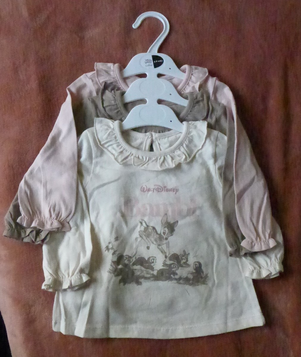 3XSET *DISNEY BABY* TOPS BAMBI/LION KING LADY AND THE TRAMP
