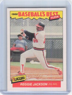 1986 Fleer Baseball's Best Sluggers vs. Pitchers - #18 Reggie Jackson