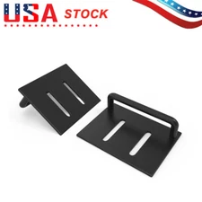 Set Of Rear Door Latch 2 C Striker Plates 77544 for Truck Cap LEER 100XL / 100LE