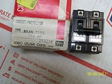 *NEW* IDEC IZUMI CIRCUIT PROTECTOR , NRAN 2100 15A AD