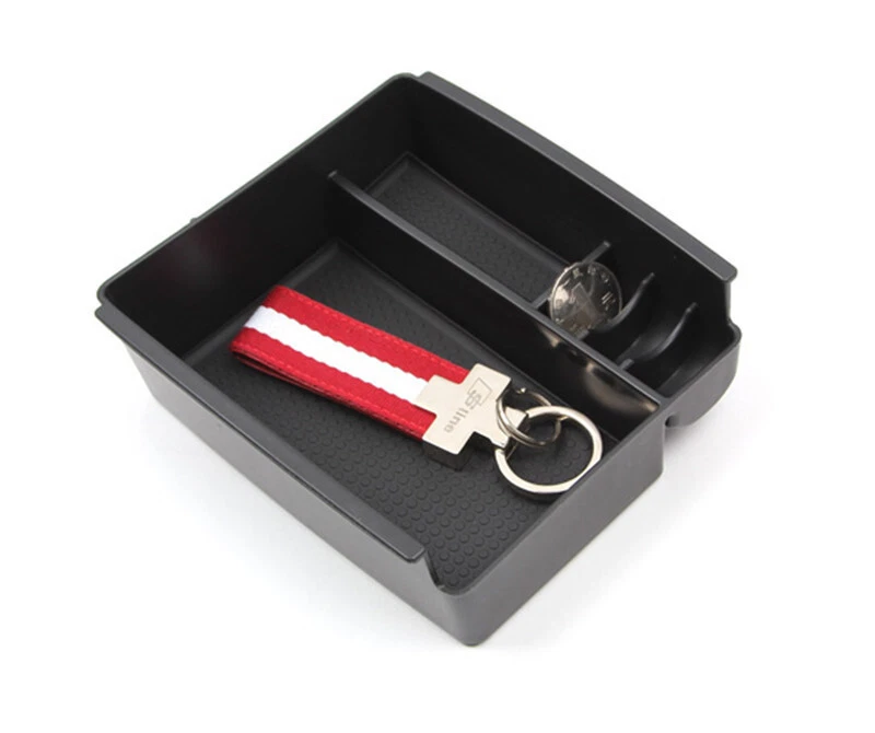 Bandeja organizadora de caja de almacenamiento reposabrazos consola central coche para Volvo V40 2013-2017 Foto 2 de 3