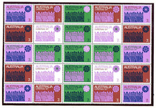 Australia 1971 Christmas Unused(NH) #508 Half Sheet
