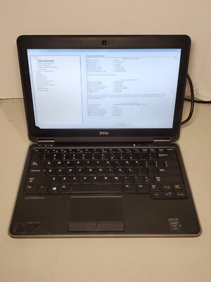 Dell Latitude E7240 i7-4600u 2.30GHZ 16GB RAM No HDD/SSD/OS! SCREEN! #69