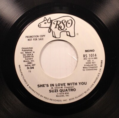 Pop Promo Nm! 45 Suzi Quatro - She'S In Love With You / She'S In Love With You O