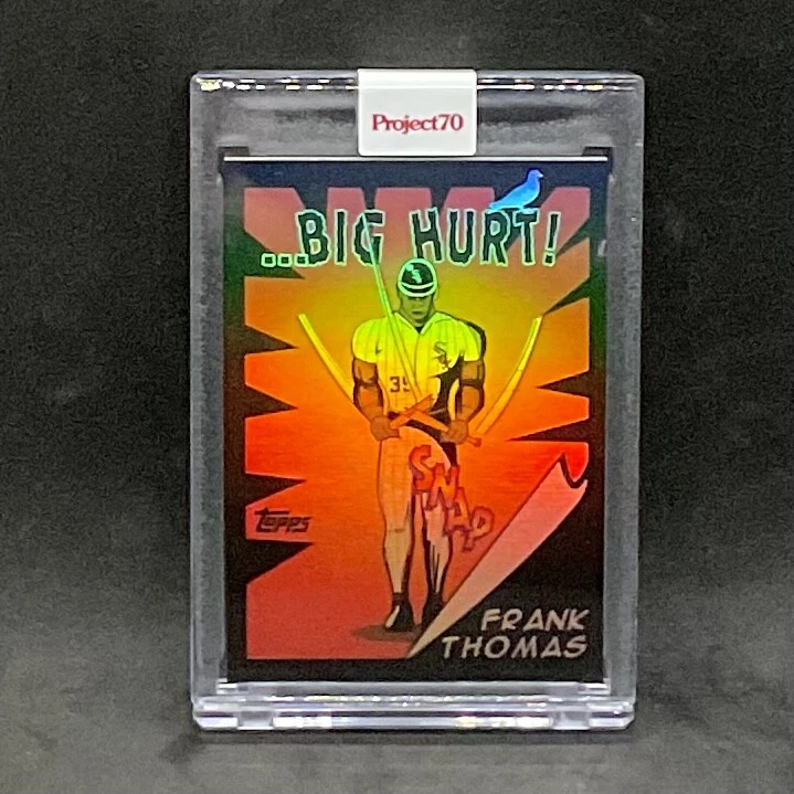 2021 Topps Project 70~1962 Frank Thomas #780 Rainbow Foil  By Jeff Staple #04/70 - Image 3 of 3