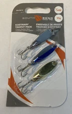 South Bend Kastaway Trophy Spoon Fishing Lures 3 Pack 1/4 oz. Trout Panfish Bass